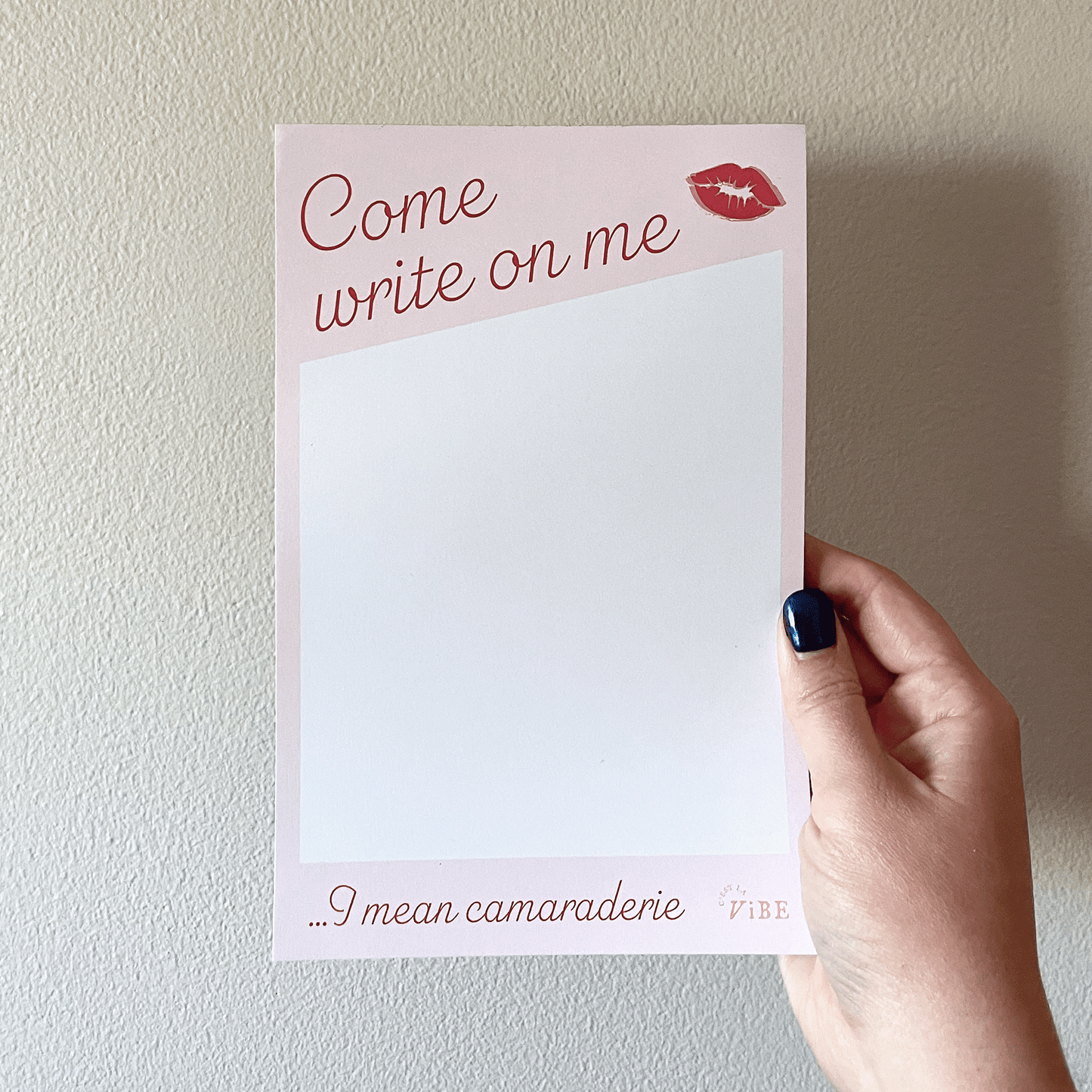Come Write On Me Pad, Short N Sweet Inspired Notepad