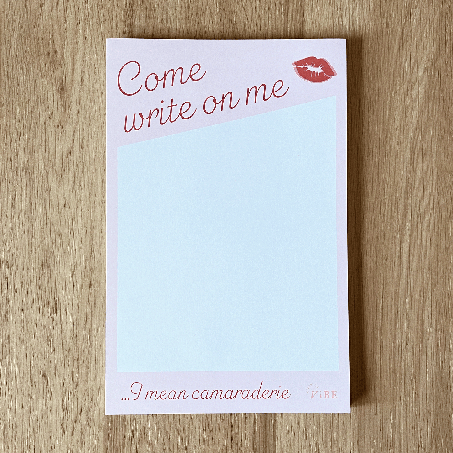 Come Write On Me Pad, Short N Sweet Inspired Notepad