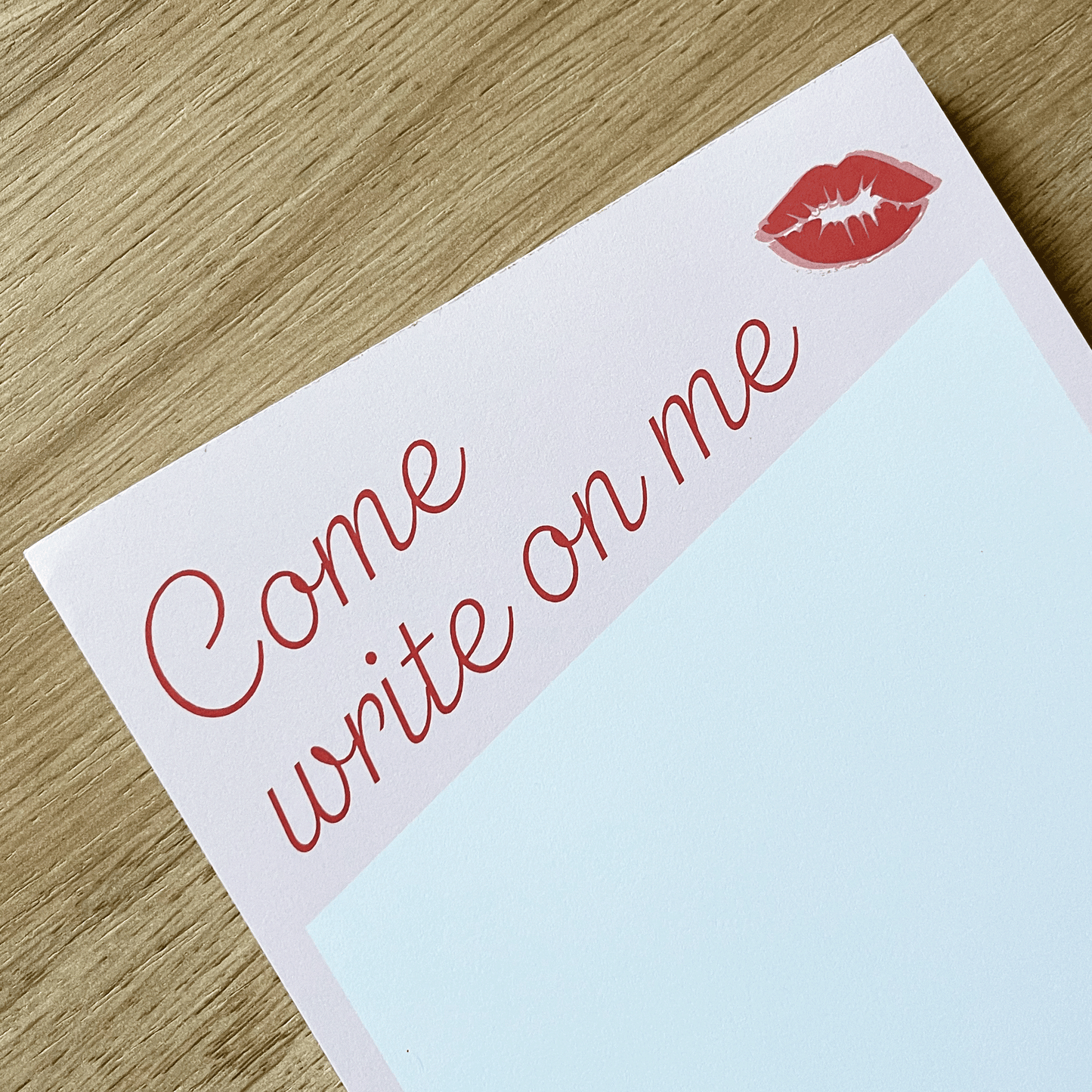 Come Write On Me Pad, Short N Sweet Inspired Notepad
