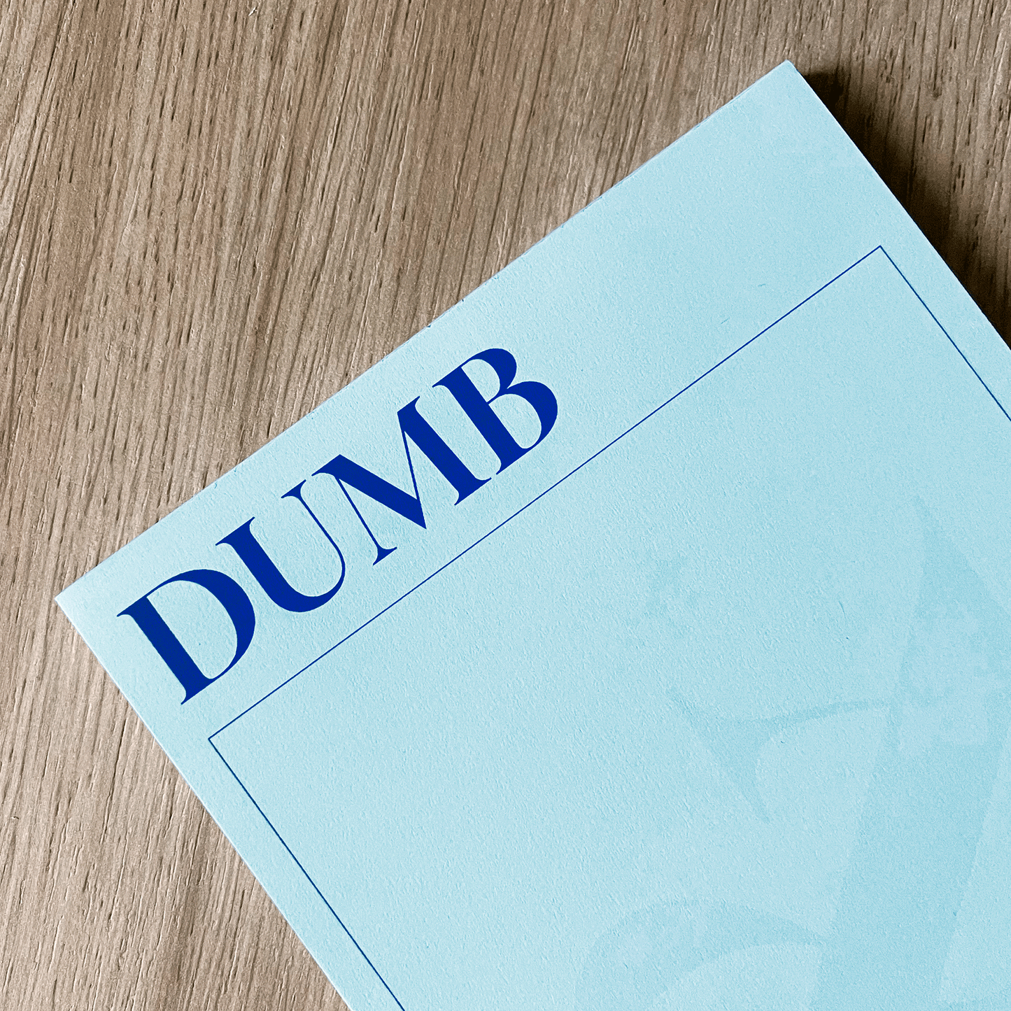 Dumb And Poetic Pad, Short N Sweet Inspired Notepad