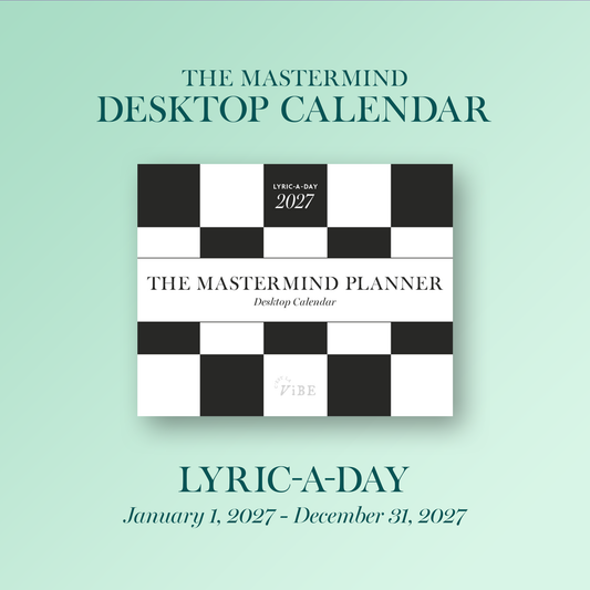 2027 Mastermind Lyric-A-Day Desktop Calendar