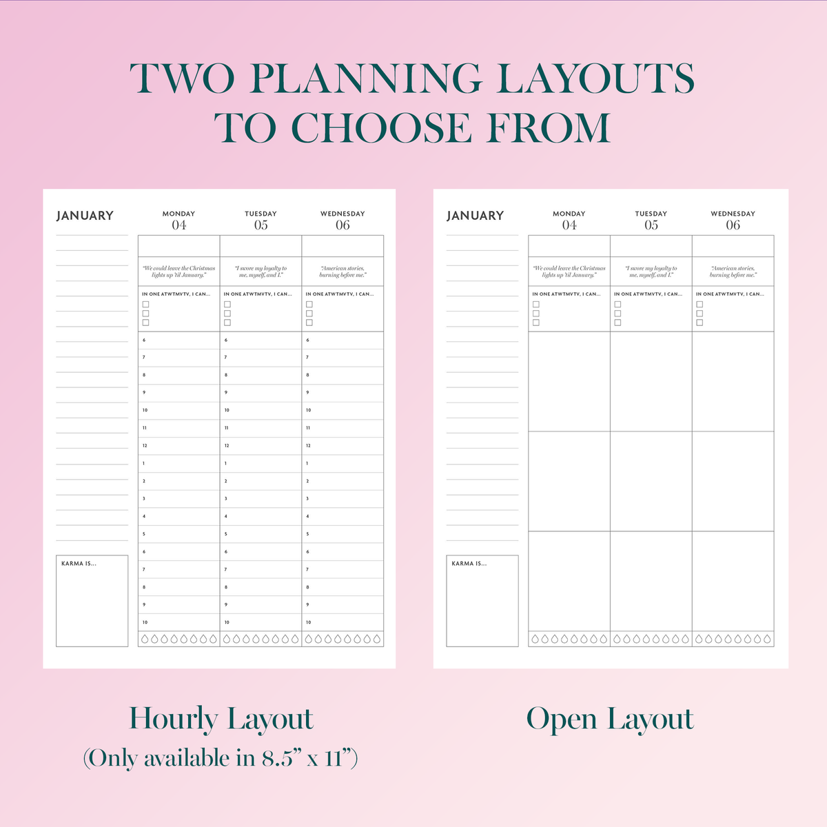 PREORDER 2027 - Weekly  Mastermind Planner, Swiftie Inspired Planner