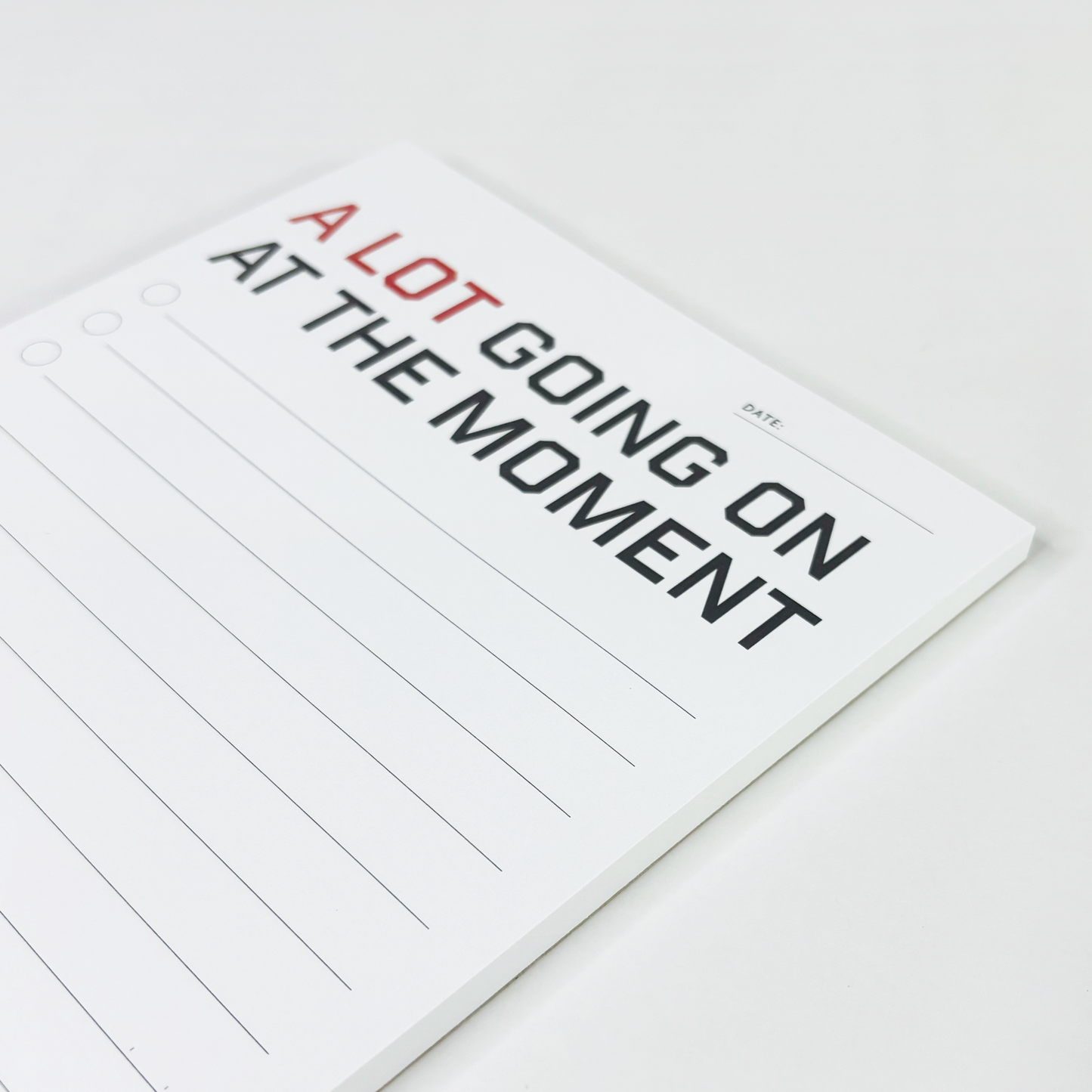 A Lot Going On At The Moment Pad, Red Era Inspired To-Do List Note Pad