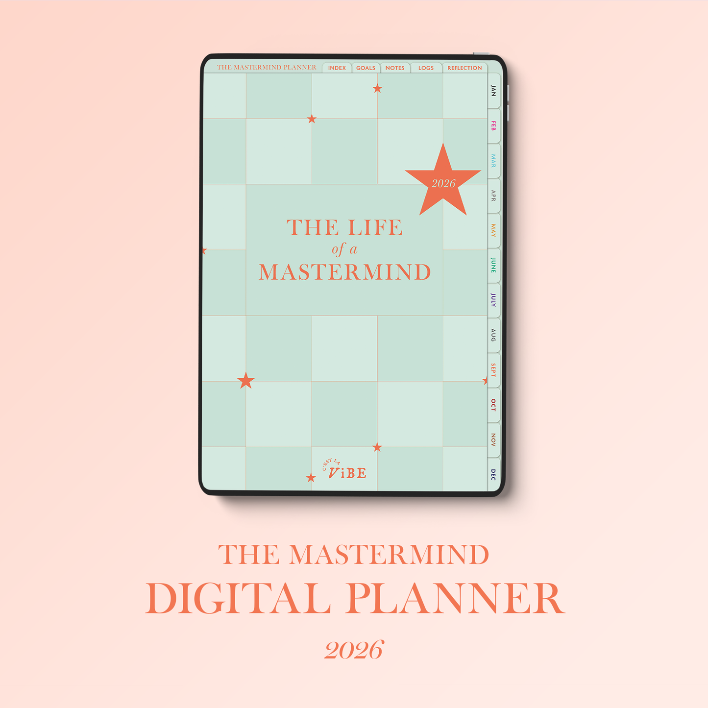 2026 Digital Mastermind Planner for iPad or Tablet, Good Notes Digital Planner