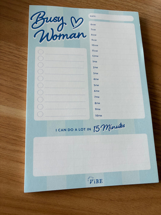 Busy Woman Pad, Short N Sweet Inspired Notepad