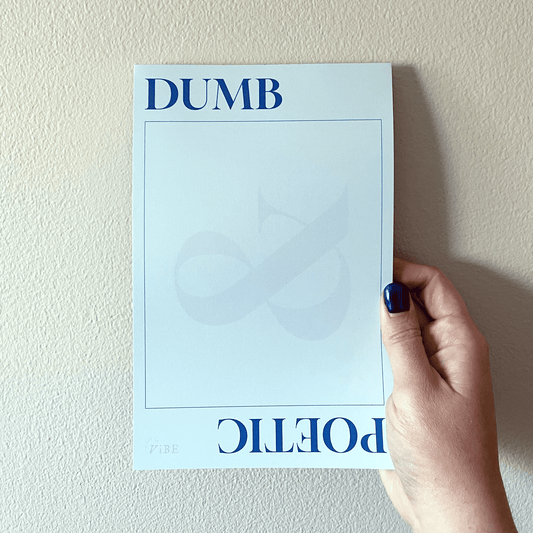 Dumb And Poetic Pad, Short N Sweet Inspired Notepad