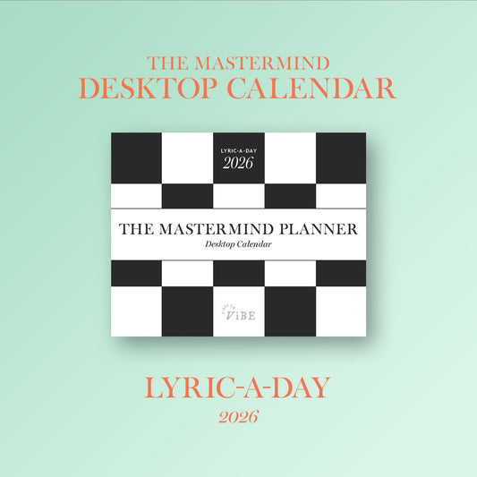 2026 Mastermind Planner Lyric-A-Day Desktop Calendar