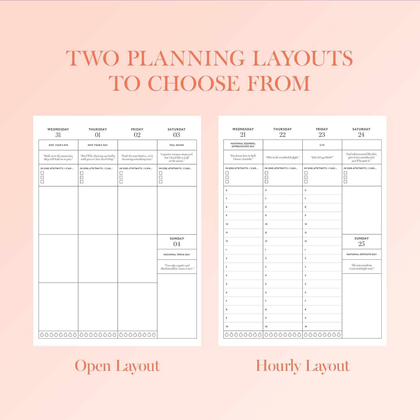 2026 - Weekly  Mastermind Planner, Swiftie Inspired Planner