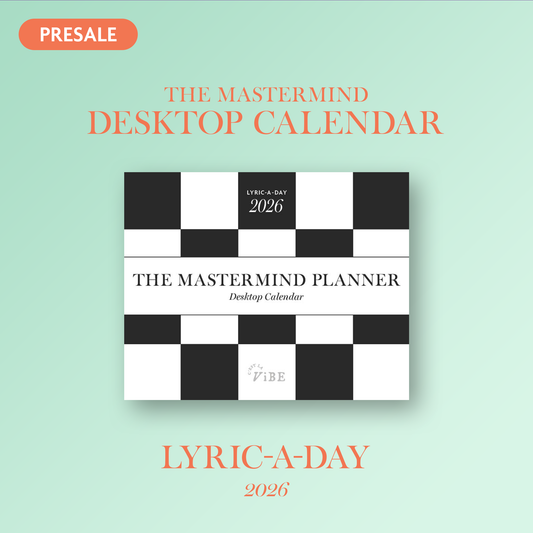 PRE-ORDER: 2026 Mastermind Planner Lyric-A-Day Desktop Calendar