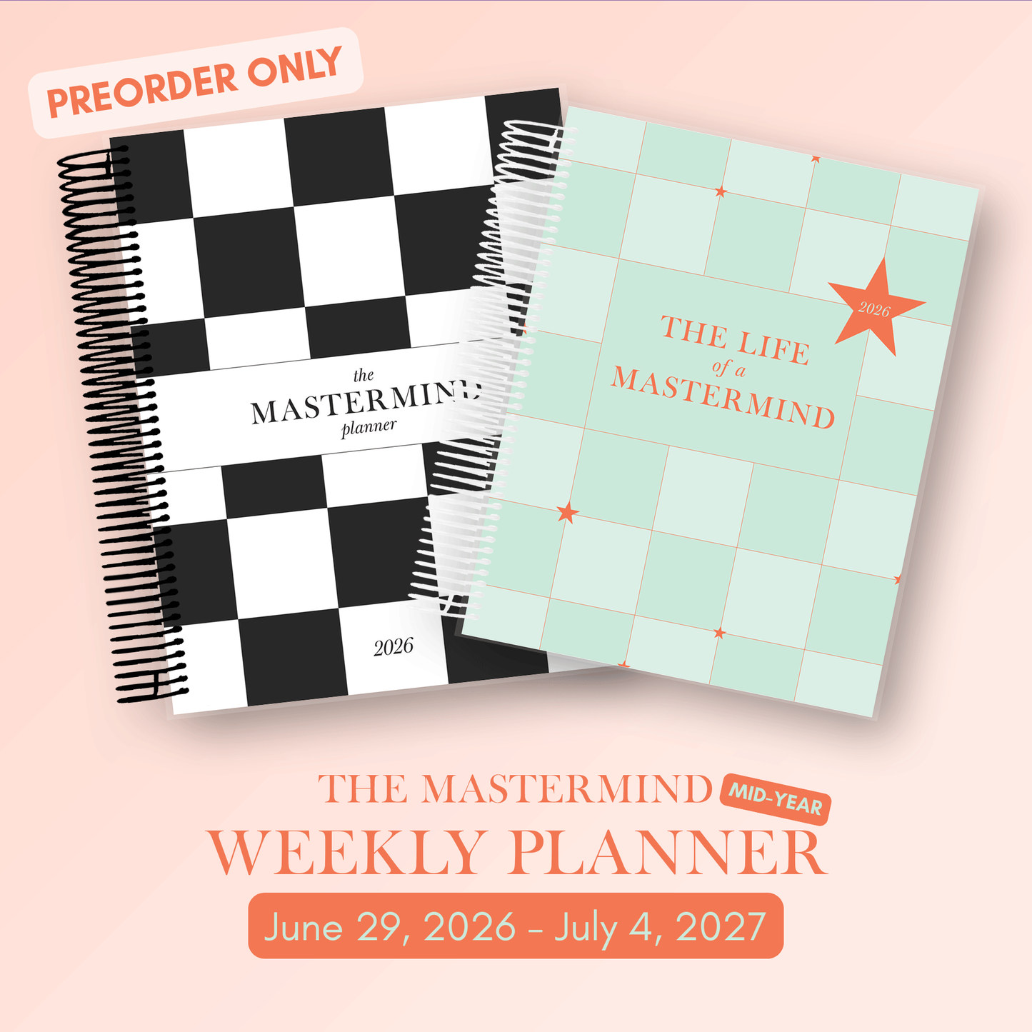 PREORDER - 2026-2027 - Midyear Weekly Mastermind Planner, Swiftie Inspired Planner
