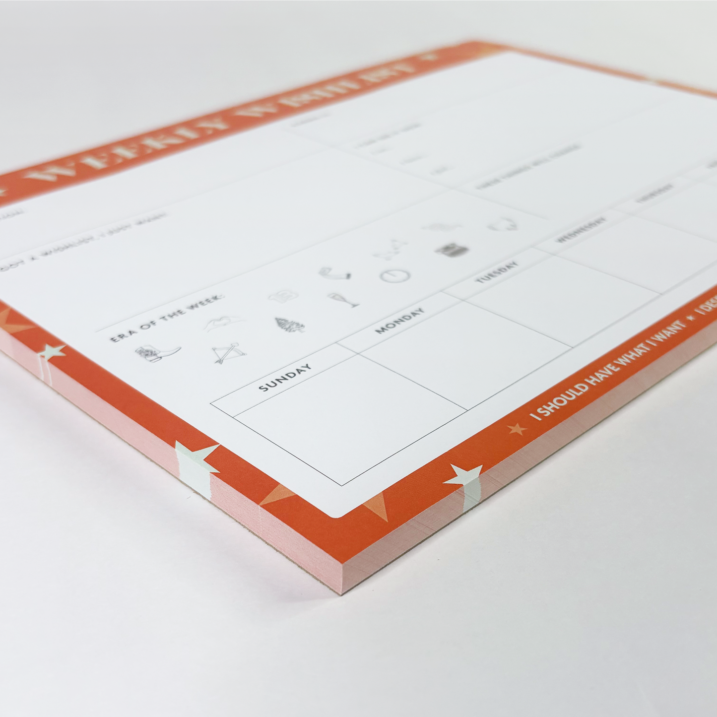 Weekly Wishlist Pad, Manifestation Planner, TLOAS Inspired Desk Pad